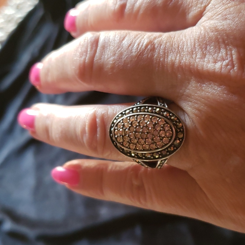 Sterling Silver Gemstone Statement Ring - image 7